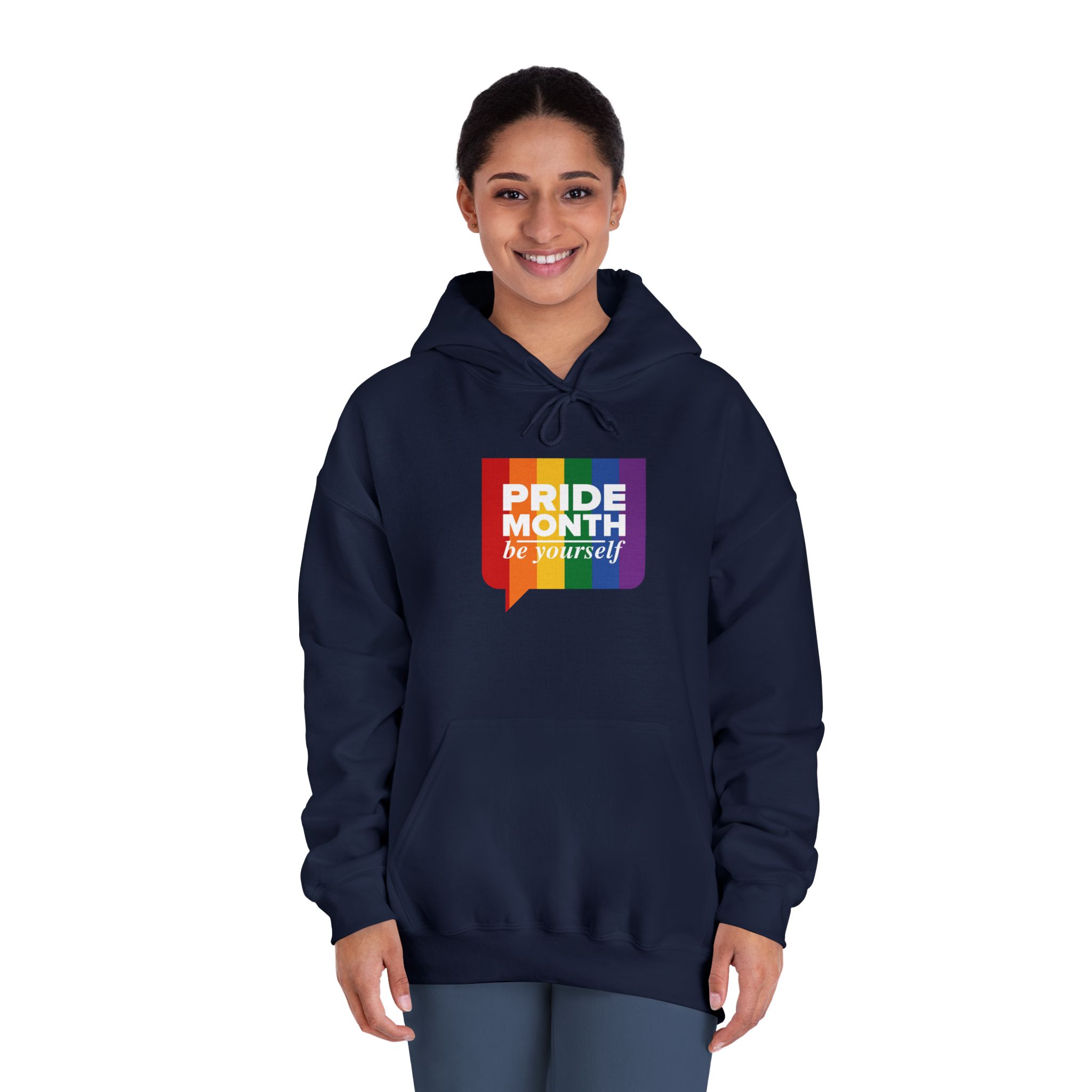 Lgbt Pride Month June Lgbt Flag Rainbow Flag Love Concept Vector Illustration Poster (1) Unisex Dryblend Hooded Sweatshirt - Image 32