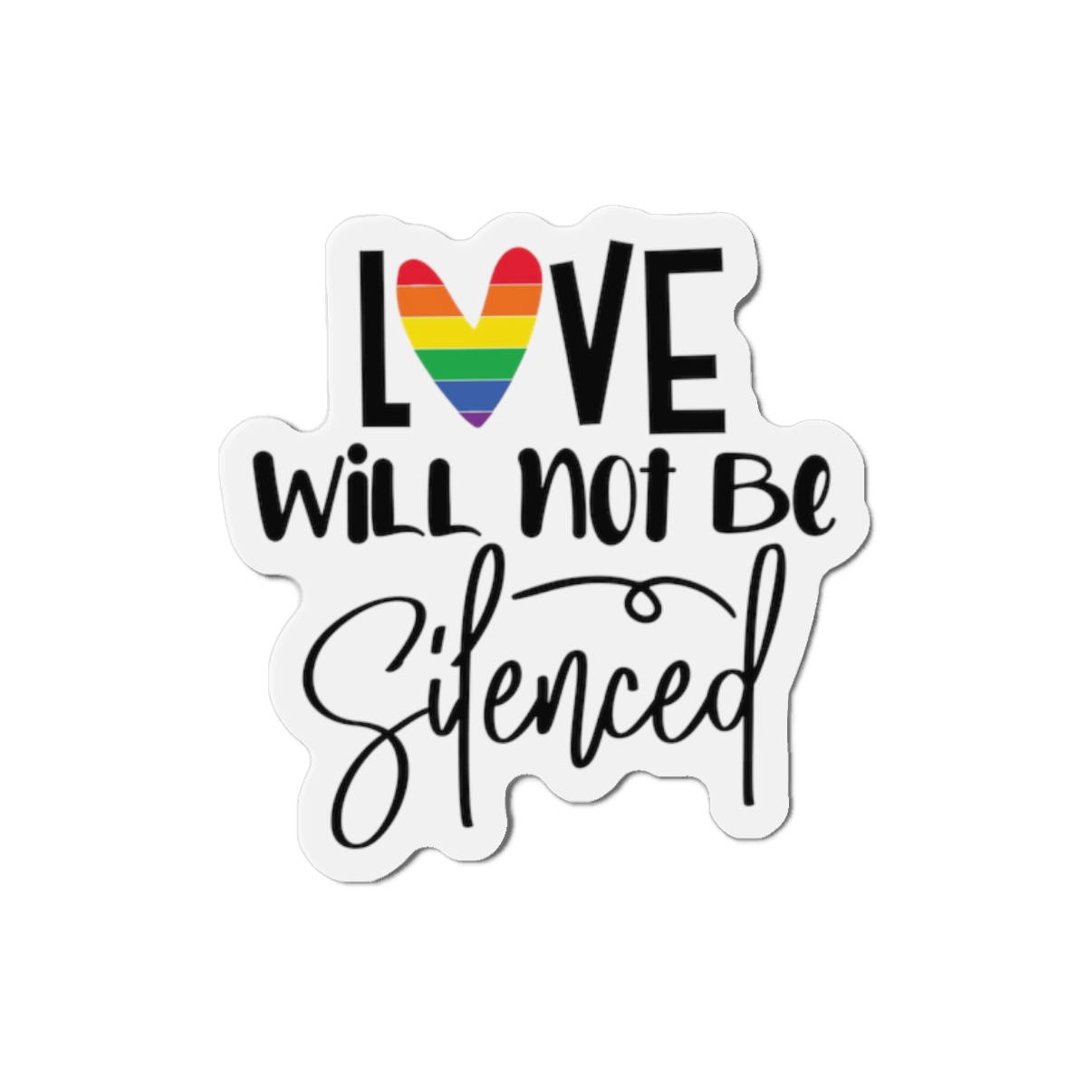 Gay Pride Svg Design(6) Die Cut Magnets