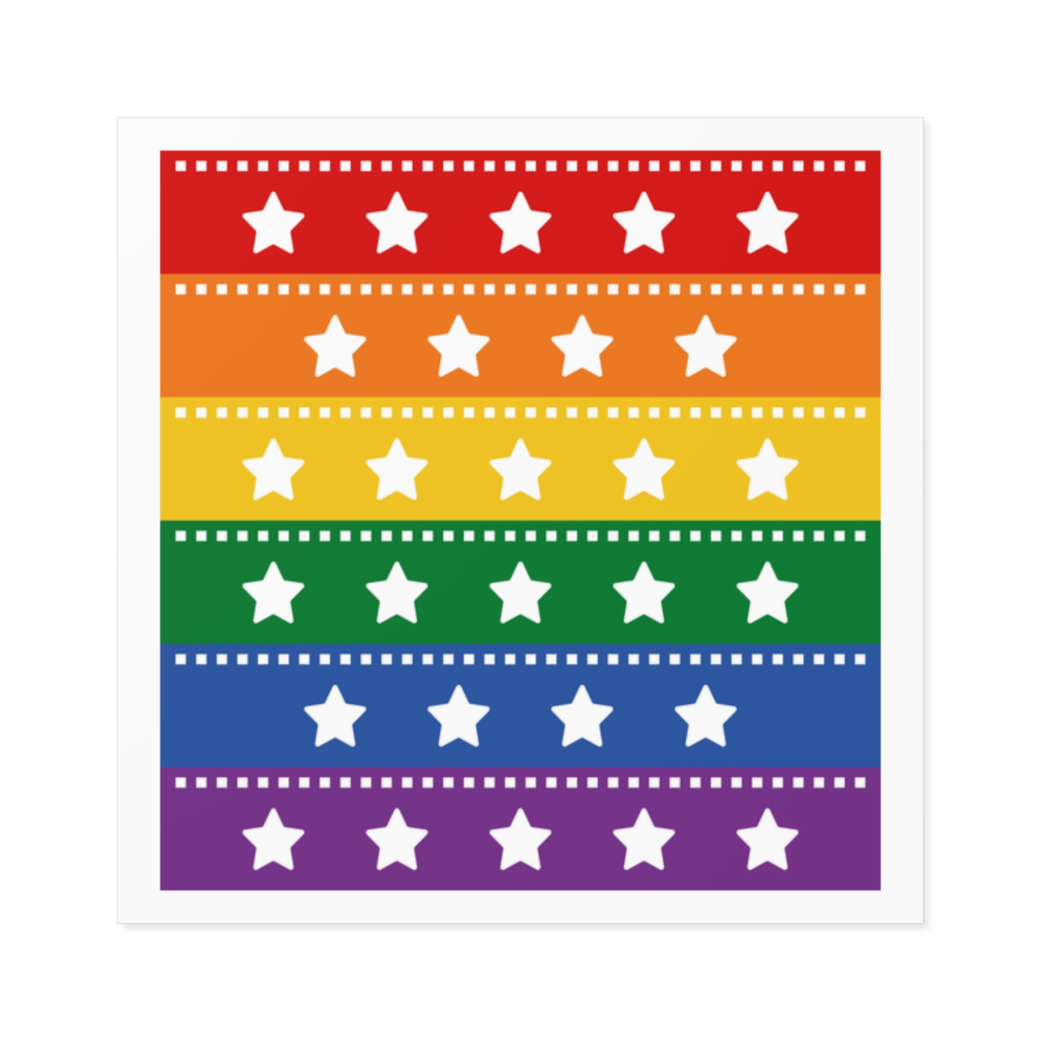 Lgbt Pride Month June Lesbian Gay Bisexual Transgender Lgbtq Flag Rainbow Vector(4) Laminate Stickers Square - Image 9
