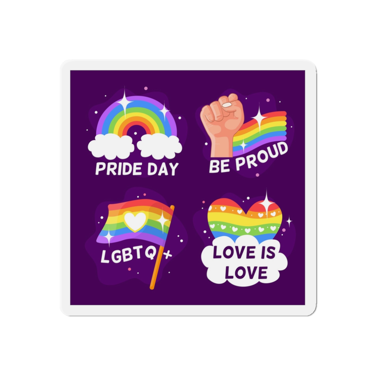 Pride Day Badges Collection Die Cut Magnets - Image 4
