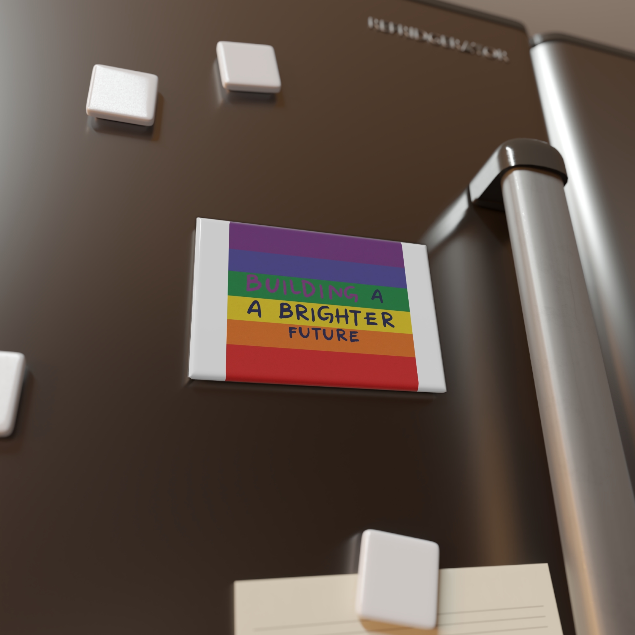 Rainbow Lgbt Flag Vector Illustration Pride Month Rainbow Lgbt Flag Vector Illustration Pri Button Magnet Rectangle 1 And 10 Pcs - Image 4
