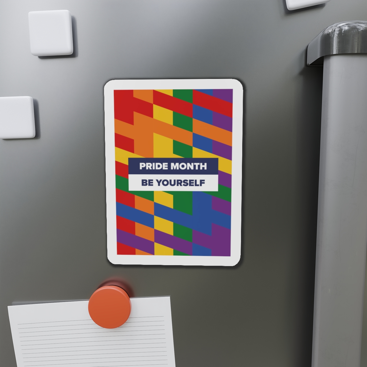 Lgbt Pride Month June Lesbian Gay Bisexual Transgender Lgbtq Flag Rainbow Vector(1)3 Die Cut Magnets - Image 14