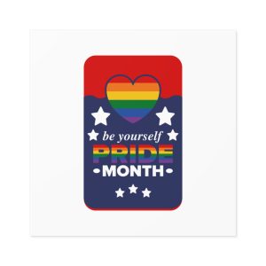 Lgbt Pride Month June Lesbian Gay Bisexual Transgender Love Lgbtq Flag Rainbow Vector Laminate Stickers Square