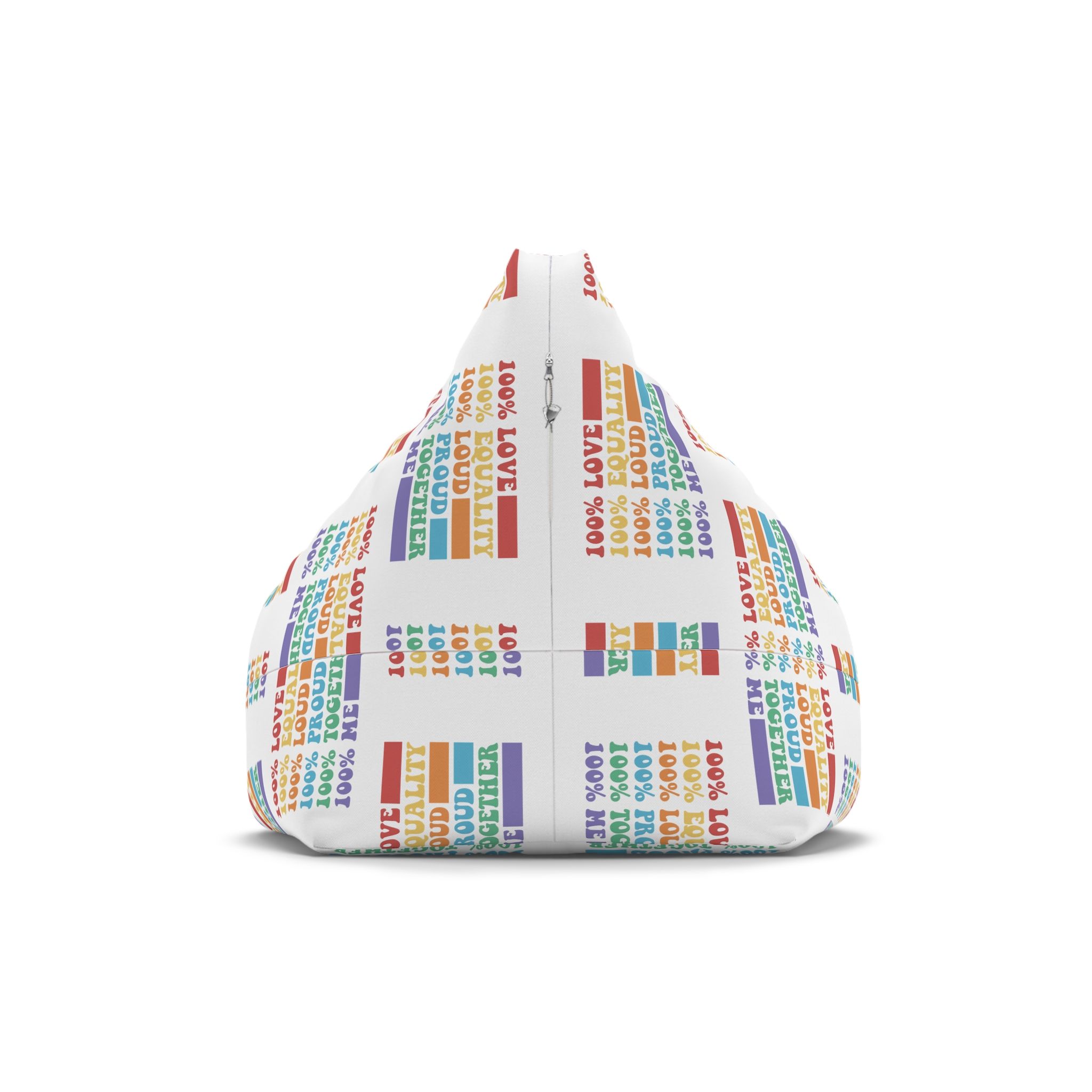 Pride Lgbt Gay Typography T Shirt Design Bean Bag Chair Cover - Image 2