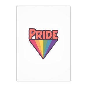 Pride With Rainbow Gift Wrapping Paper Sheets 1pc