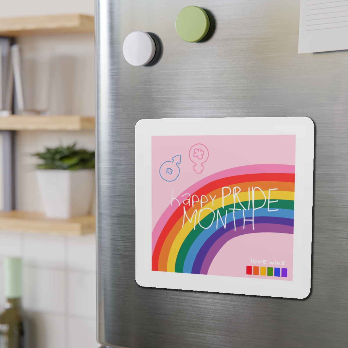 Lesbian Pride Design 7627EE Die Cut Magnets - Image 15