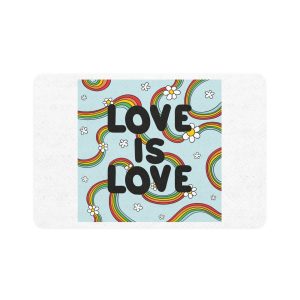 Pride Day Lettering Concept Pet Food Mat 12x18