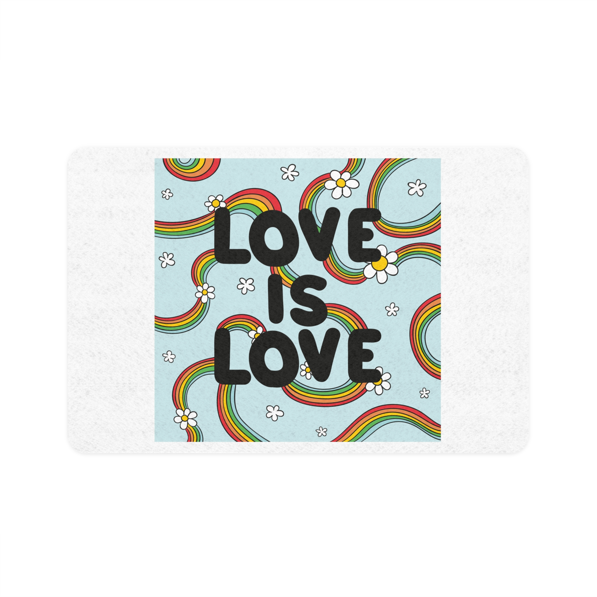 Pride Day Lettering Concept Pet Food Mat 12x18