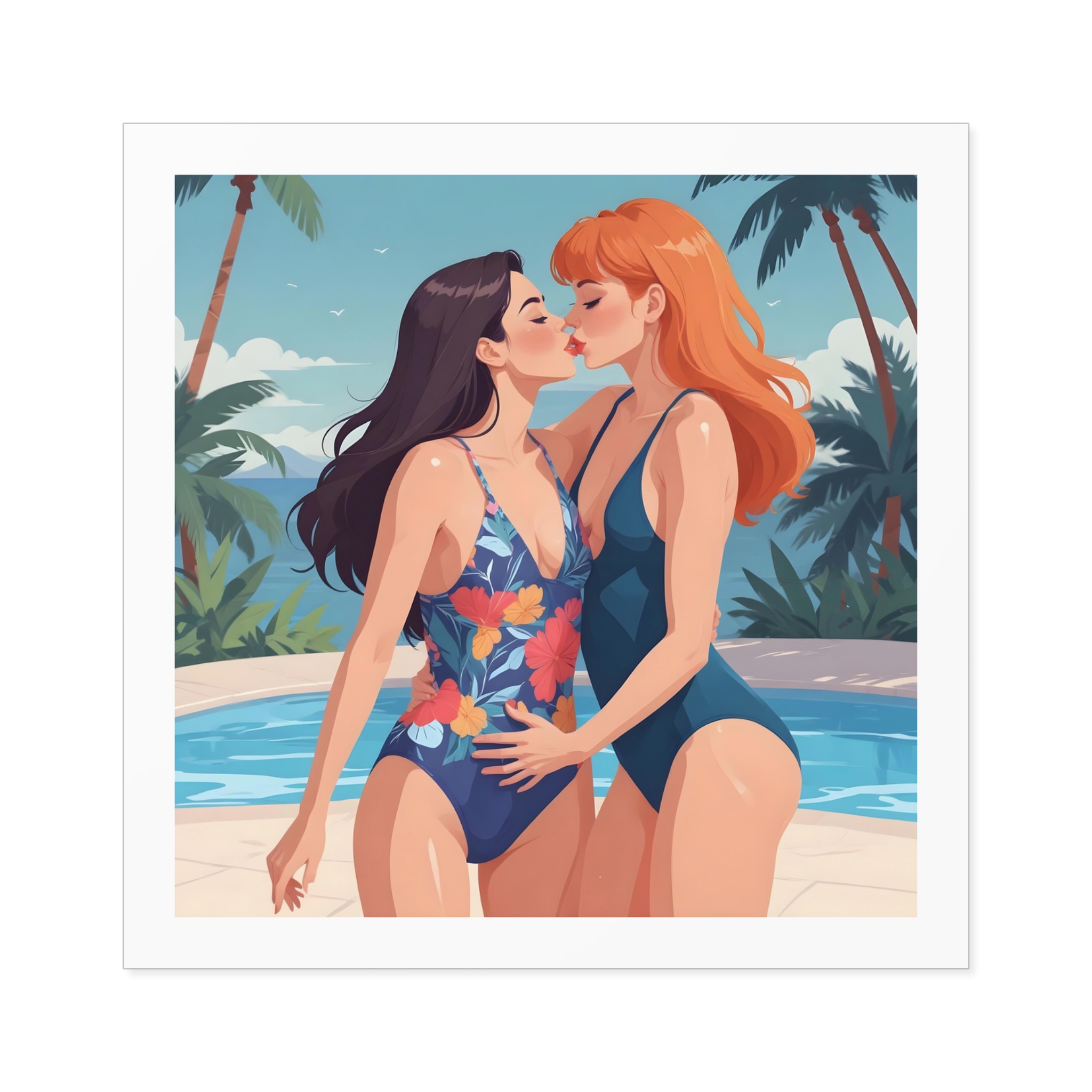 Lesbian Pride Design 9A4265 Laminate Stickers Square - Image 41