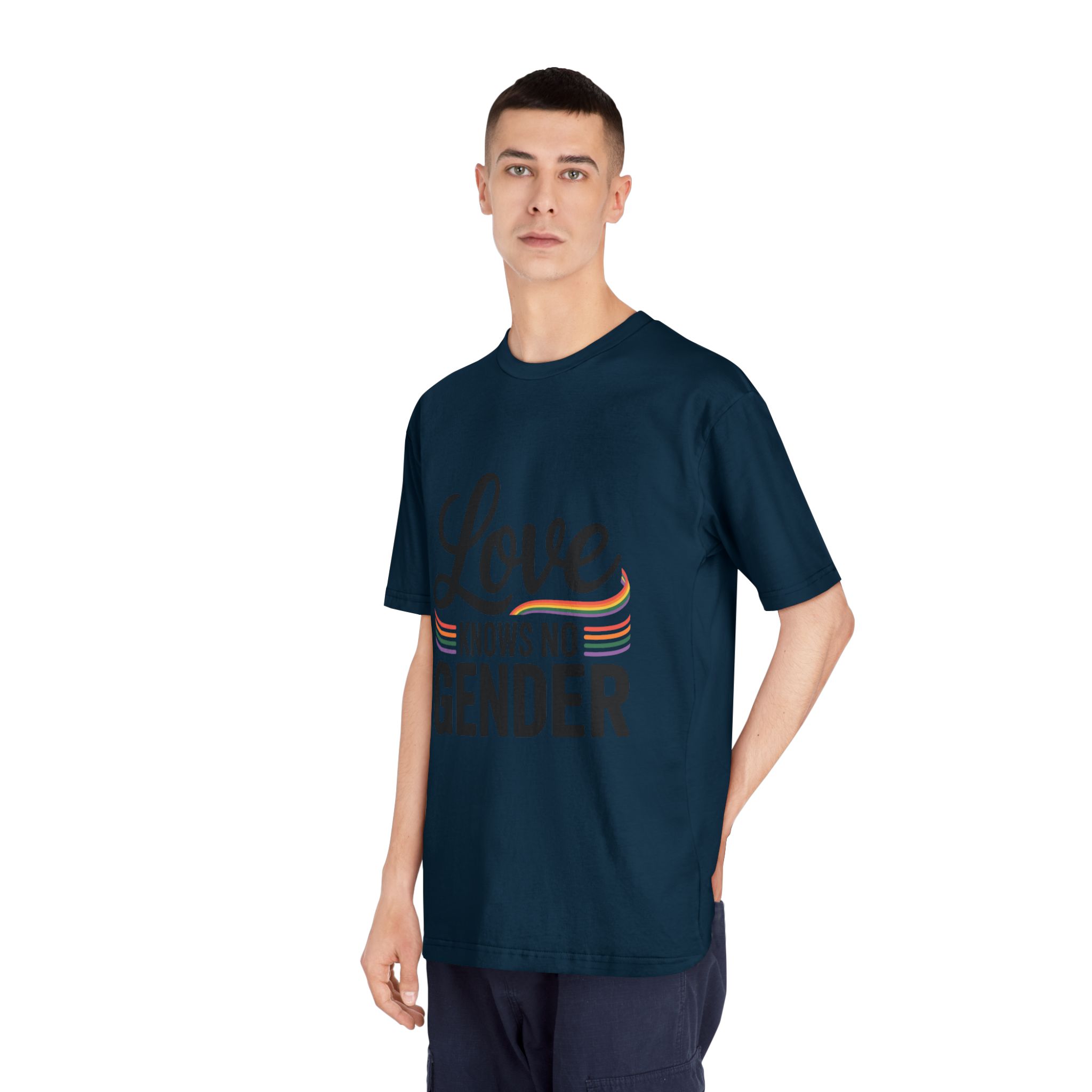 Love Knows No Gender T Shirt Design Isolated White Background 2 - Unisex Classic Crewneck T Shirt - Image 20