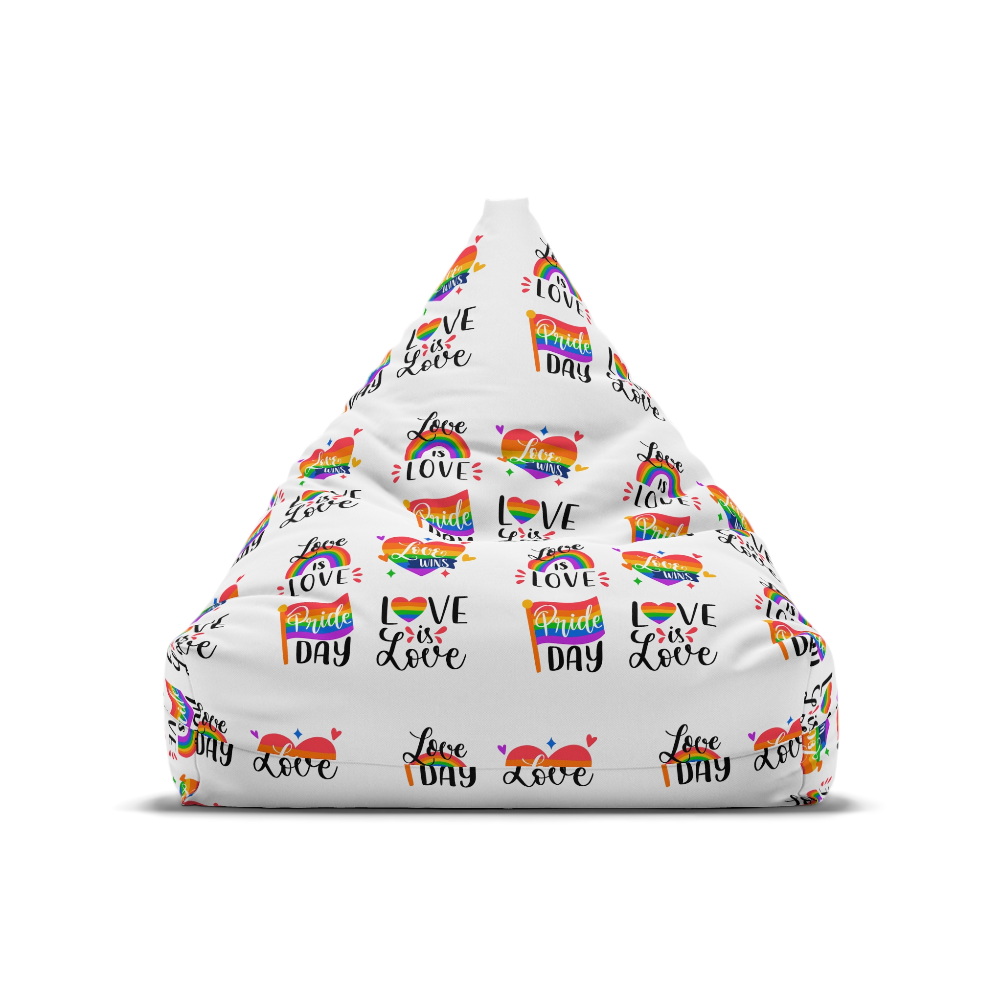 Hand Drawn Pride Day Label Collection Bean Bag Chair Cover - Image 5