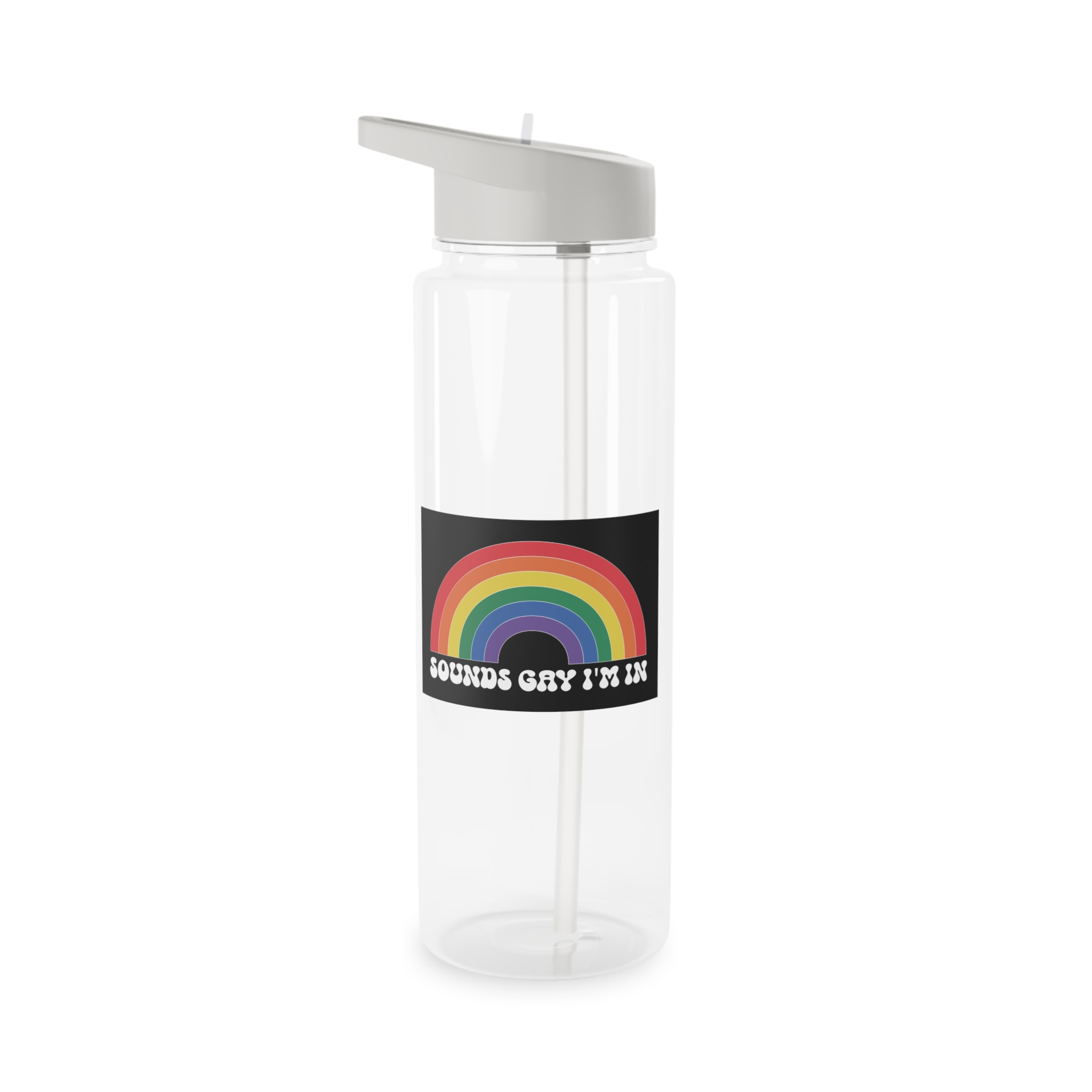 Pride Lgbtq Gay Typography Vector Tshirt Design(4) Tritan Water Bottle - Image 5