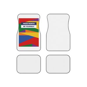 Lgbt Pride Month June Lesbian Gay Bisexual Transgender Lgbtq Flag Rainbow Vector(2) Car Mats Set Of 4
