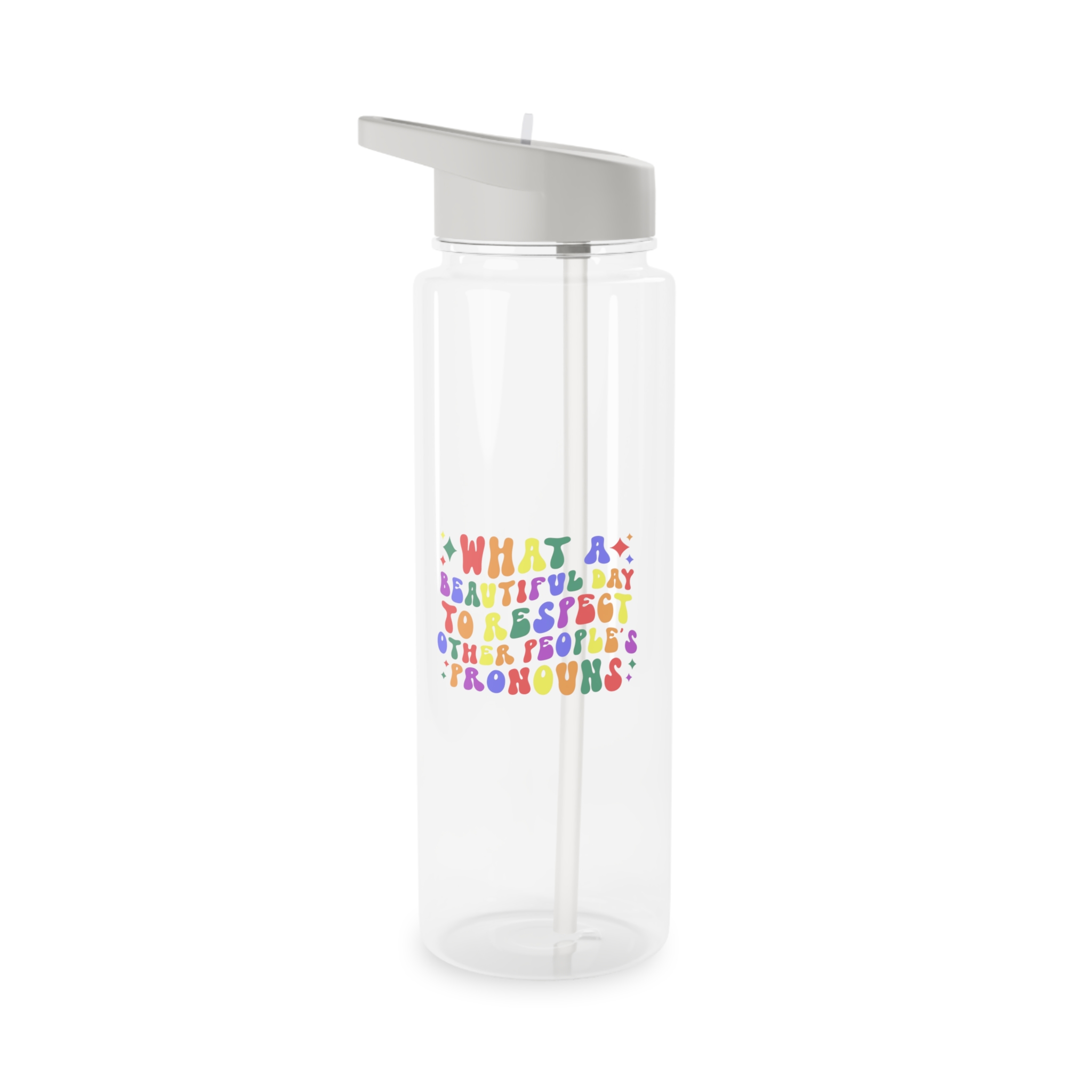 Pride Lgbt Gay Retro Tshirt Design(1) Tritan Water Bottle - Image 5