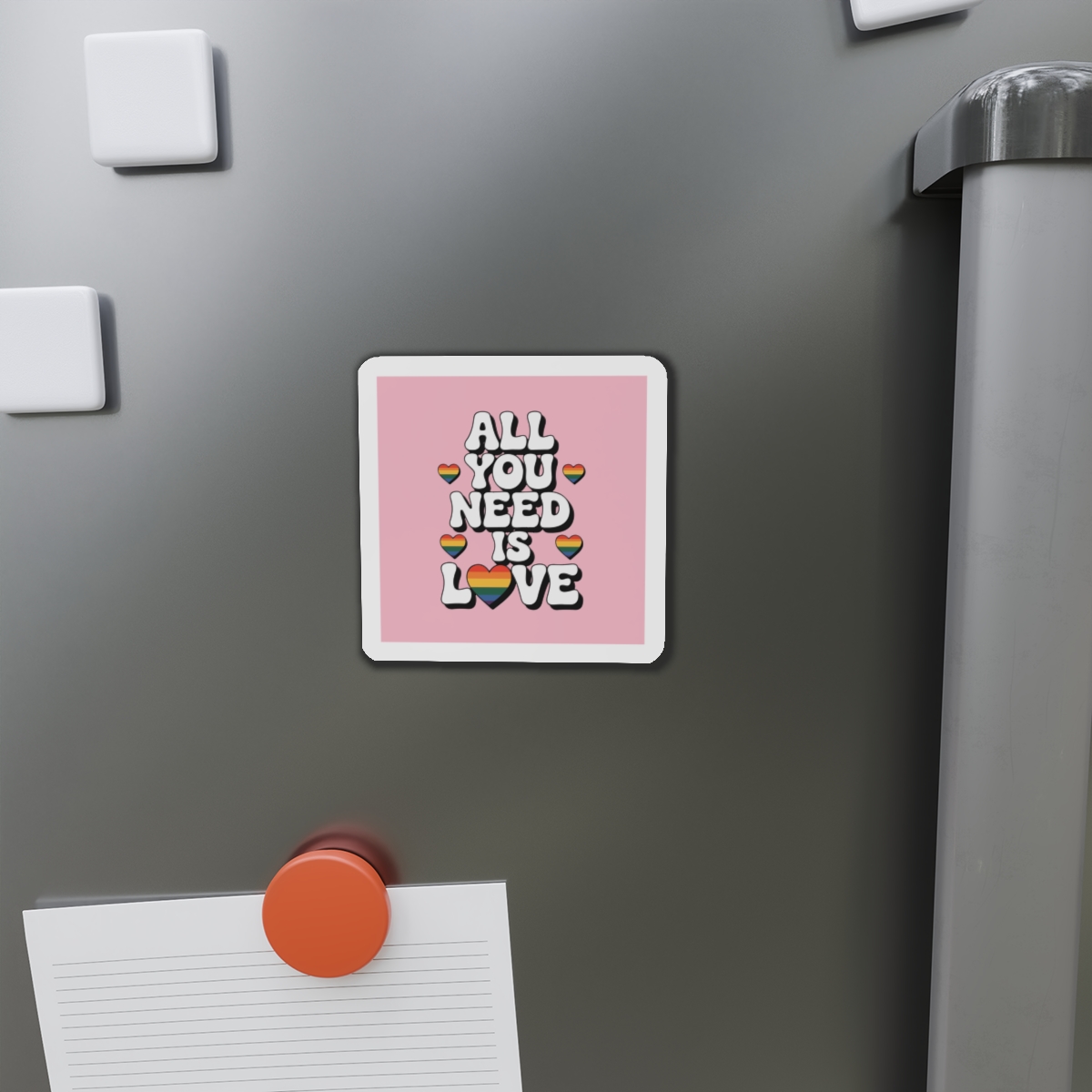 All You Need Is Love Pride Message Die Cut Magnets - Image 8