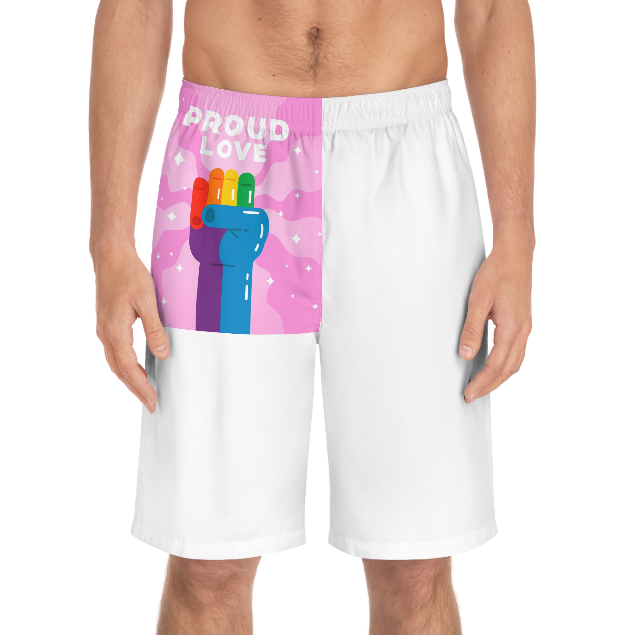 Pride Day Concept(4) Mens Board Shorts Aop - Image 3