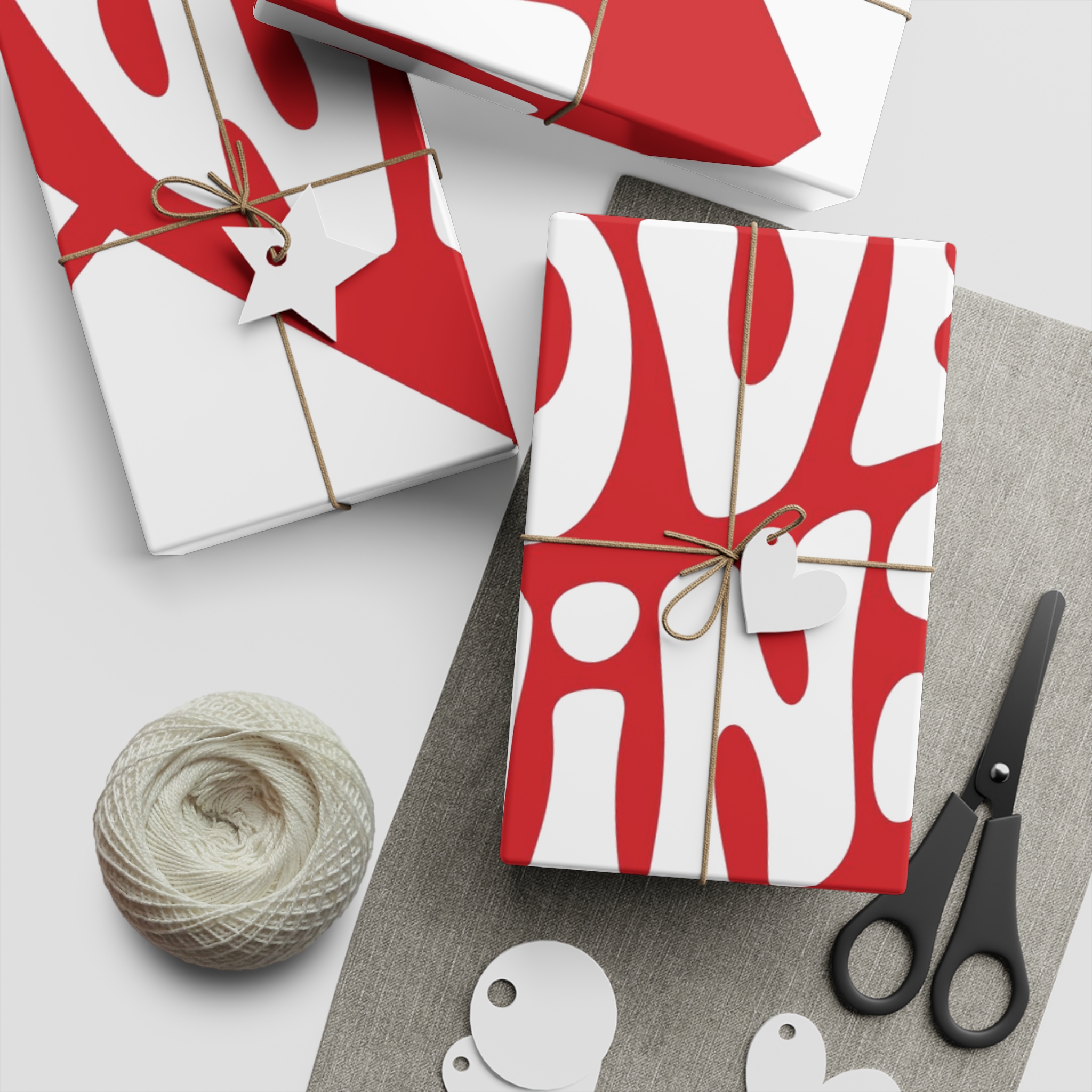 Love Wins Inscription Red Heart Pierced With Cupid39s Arrow Transparent Background Gift Wrapping Paper Sheets 1pc - Image 5
