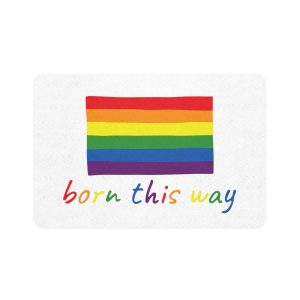 Colorful Gay Pride Flag Happy Pride Day Lgbtq Community Pride Month Vector Hand Drawn Doodle Posters Stickers Logo Cards(1) Pet Food Mat 12x18