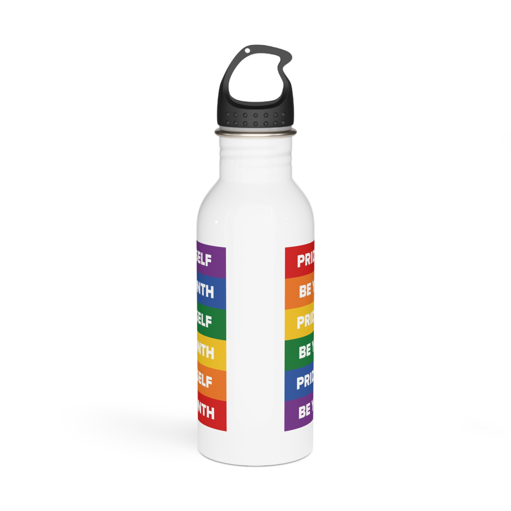 Lesbian Pride Design 33F9F4 Stainless Steel Water Bottle - Image 3