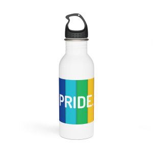 Rainbow Colored Background With Pride Concept Pride Month Stainless Steel Water Bottle