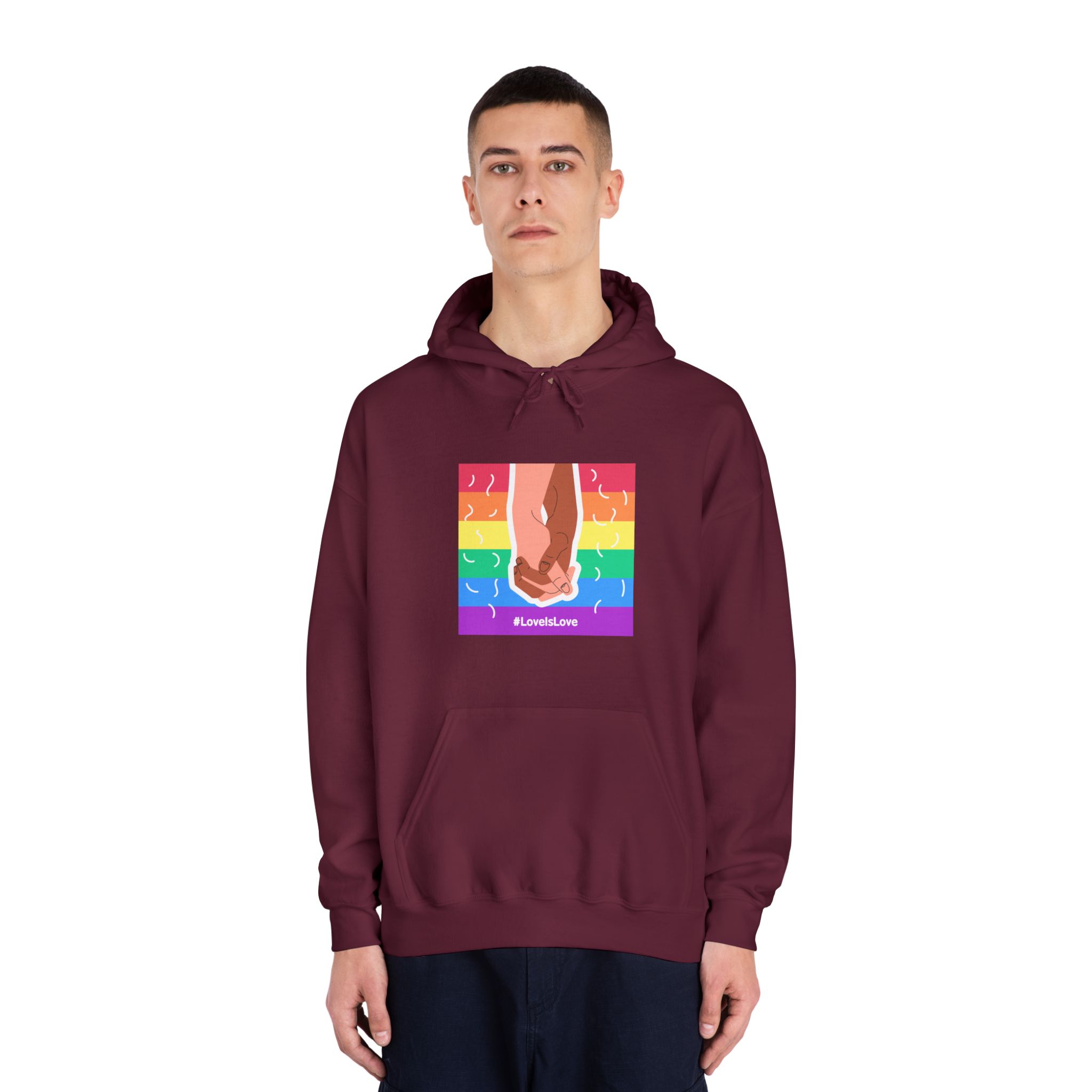Pride Day Concept(2) Unisex Dryblend Hooded Sweatshirt - Image 19