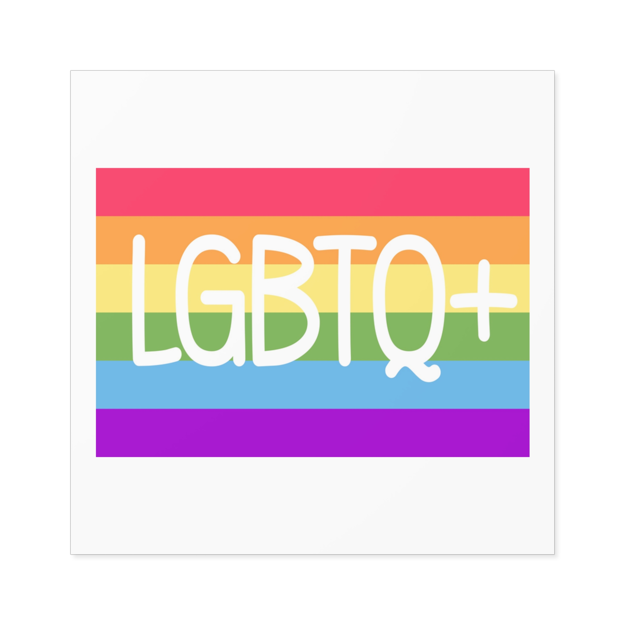 Pride Concept Background Lgbtq Pride Laminate Stickers Square - Image 69