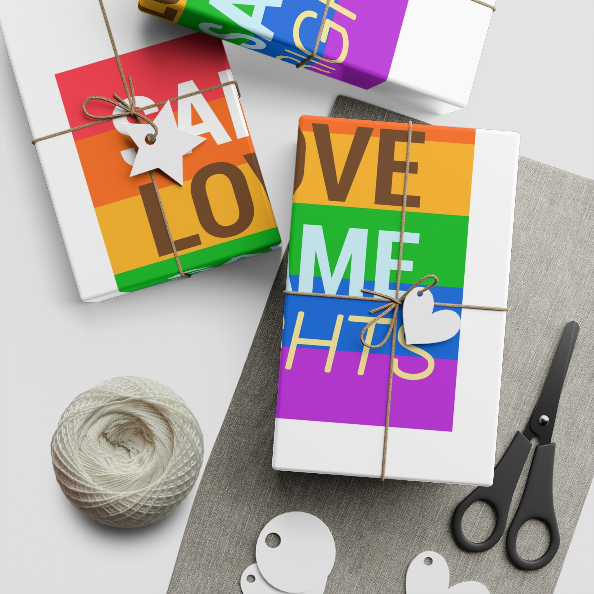 Typography T Shirt Design Collection Gift Wrapping Paper Sheets 1pc - Image 2