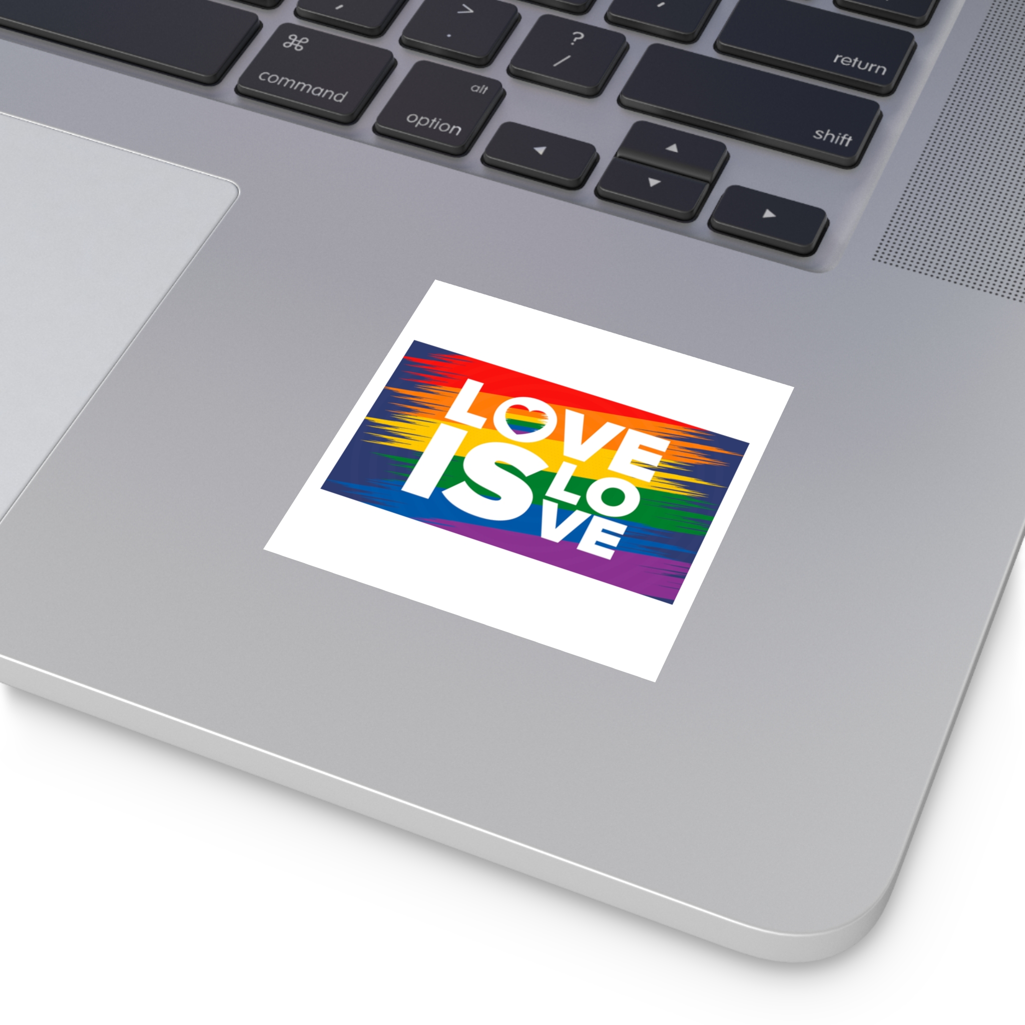 Lgbt Pride Month June Lesbian Gay Bisexual Transgender Lgbt Rainbow Flag Vector Illustration Laminate Stickers Square - Image 11