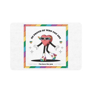 Hand Drawn Illustration Pride Month Celebration(1) Pet Food Mat 12x18