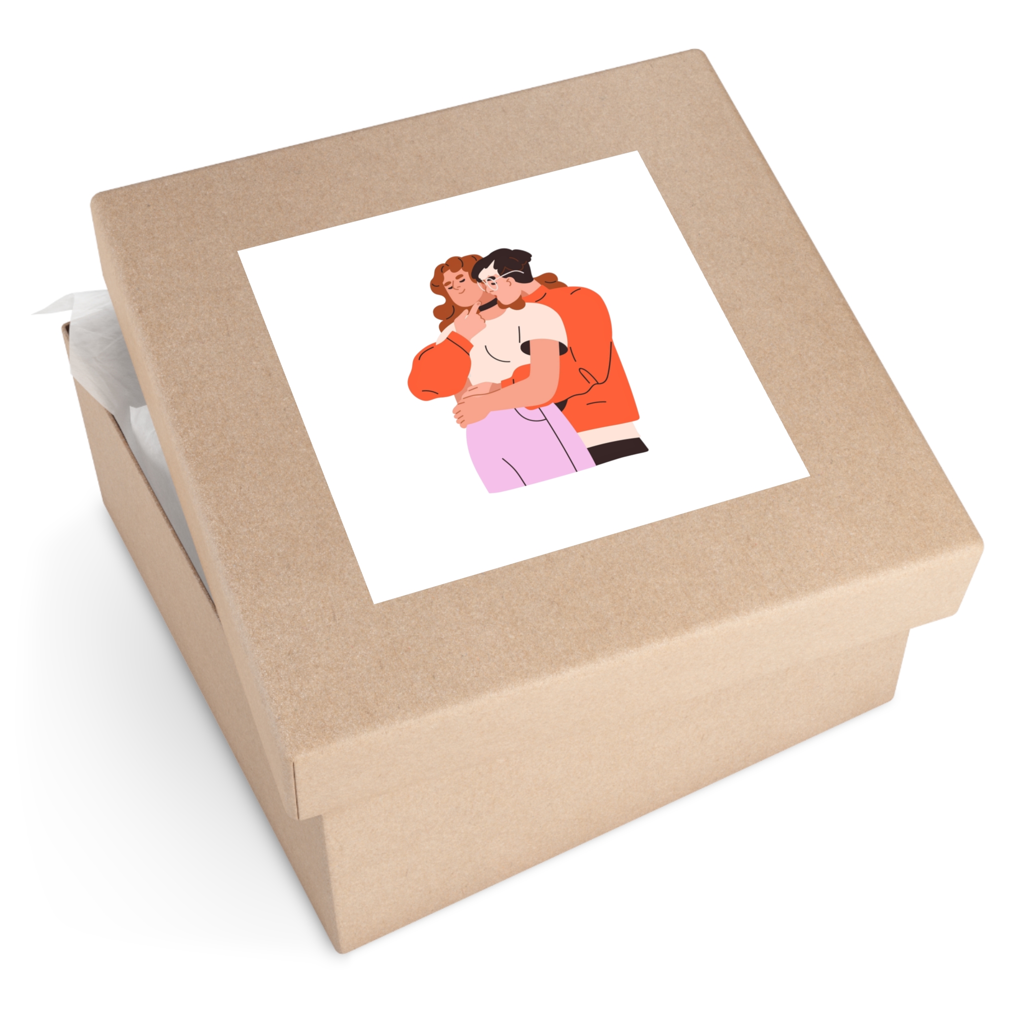 Lesbian Love Couple Girl Kissing Girlfriends Neck Female Lovers Passion Lgbt People Enamored Valentines Romantic Relationships Flat Graphic Vector Illustration Isolated White Background Laminate... - Image 55