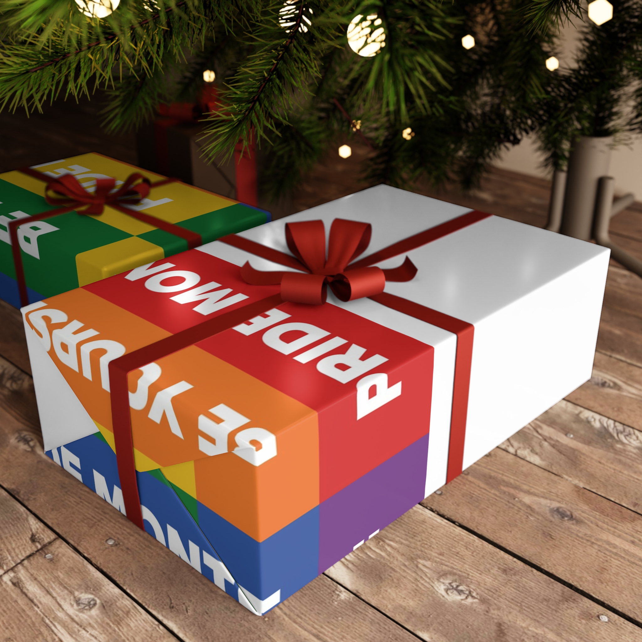 Lesbian Pride Design 33F9F4 Gift Wrapping Paper Sheets 1pc - Image 6
