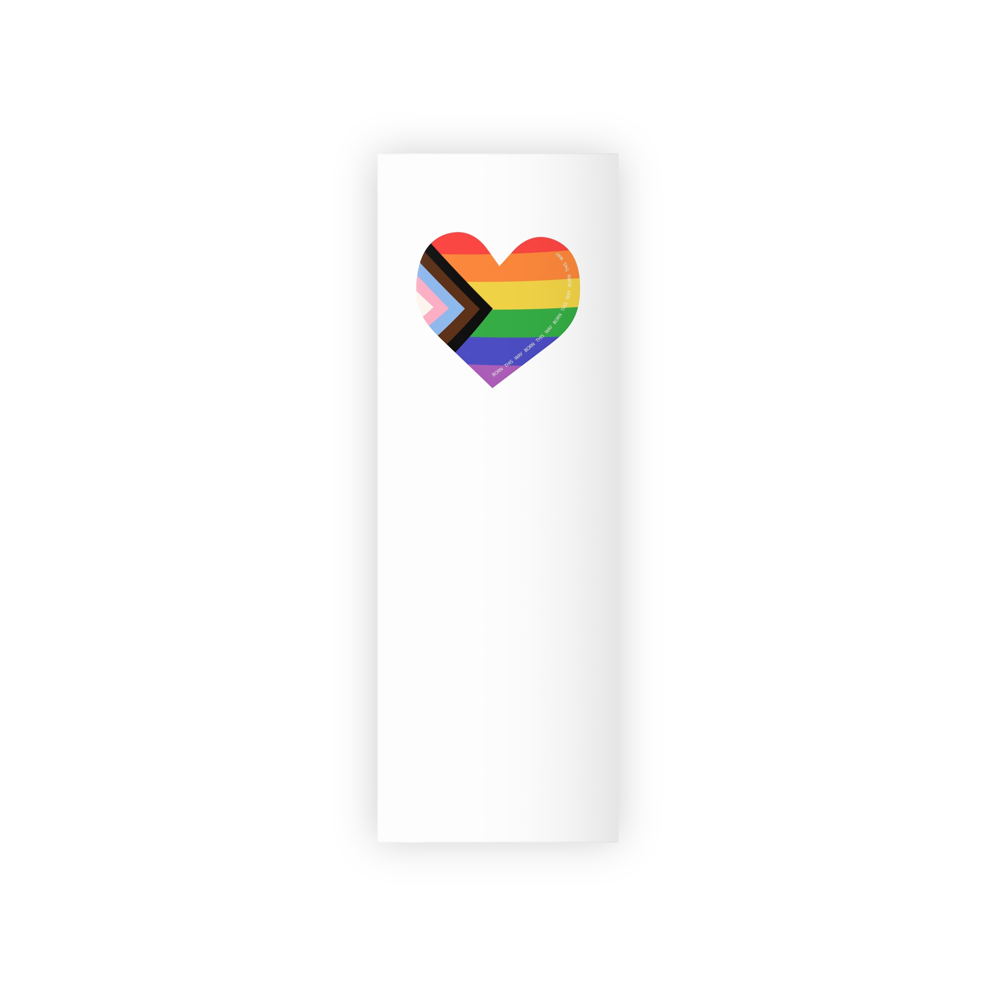 Heart Shaped Lgbtq Flag Flat Vector Illustration Gift Wrapping Paper Rolls 1pc - Image 5