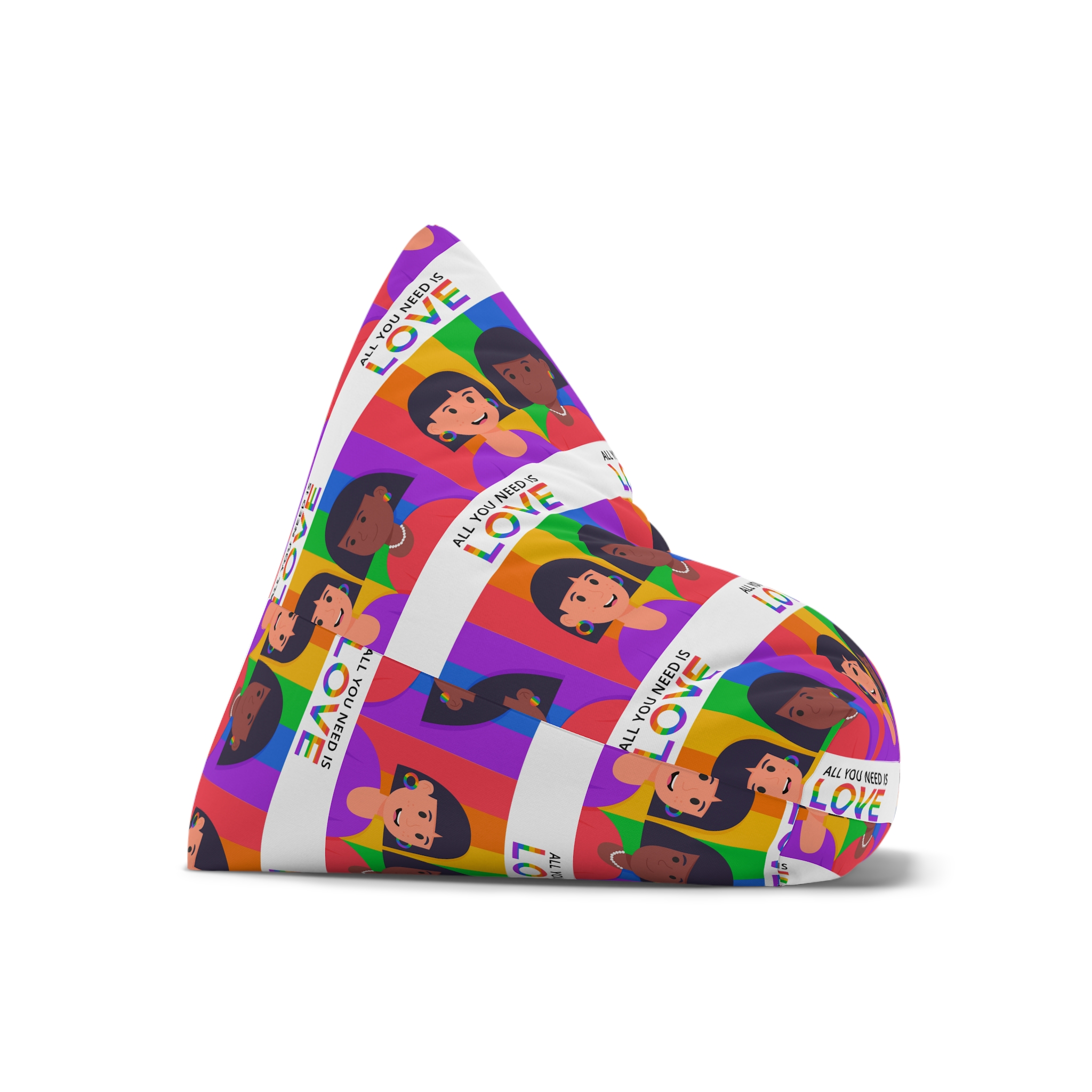 Flat Pride Day Illustration Bean Bag Chair Cover - Image 7