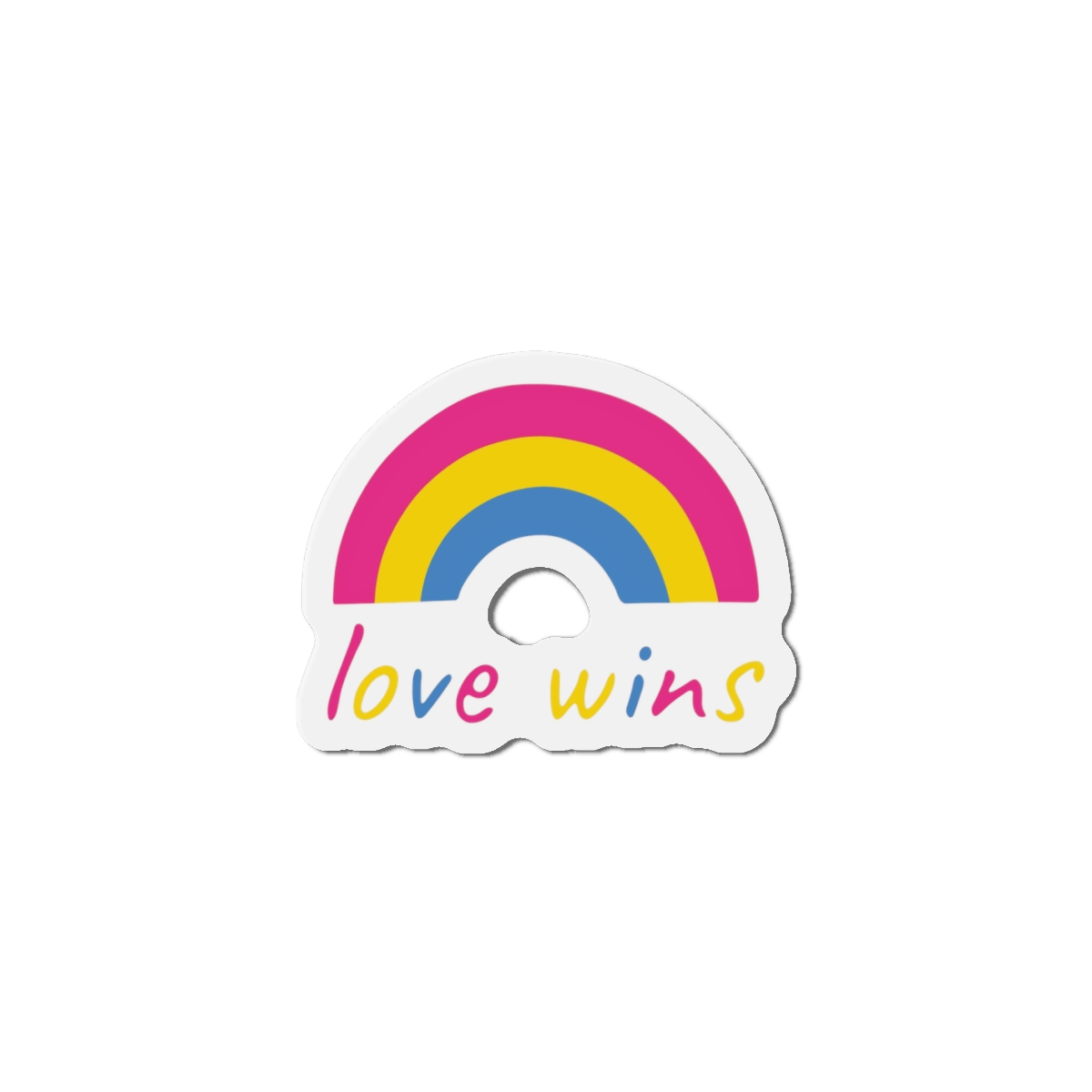 Colorful Rainbow Shape Pansexual Pride Flag Happy Pride Day Lgbtqia Community Pride Month Vector Hand Drawn Doodle Posters Stickers Logo Cards Die Cut Magnets - Image 10