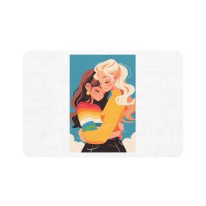 Lesbian Pride Design FE58AA Pet Food Mat 12x18