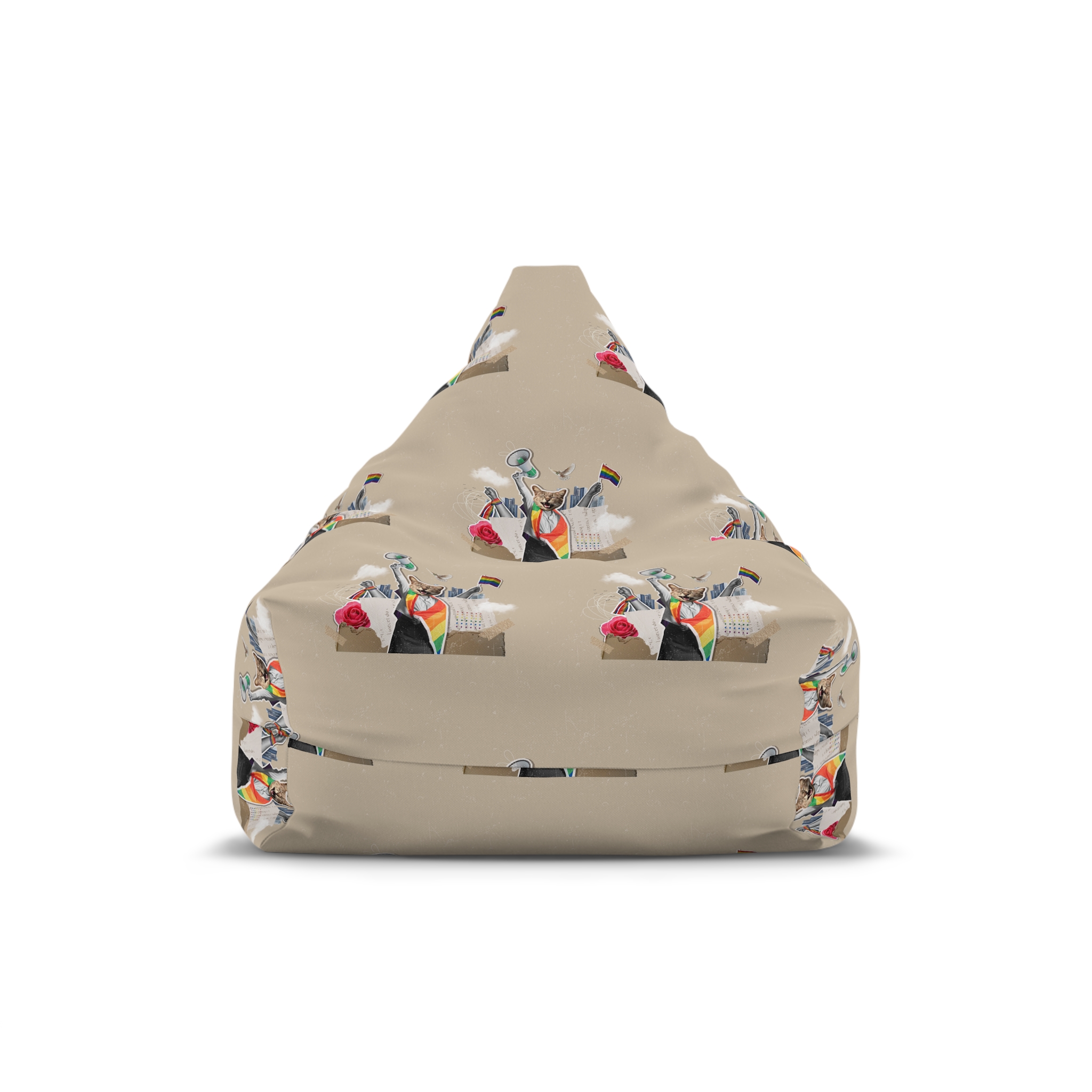 Lesbian Pride Design 5F982B Bean Bag Chair Cover