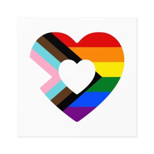 Progress Pride Flag Progress Pride Rainbow Flags Lgbtq Flag Laminate Stickers Square