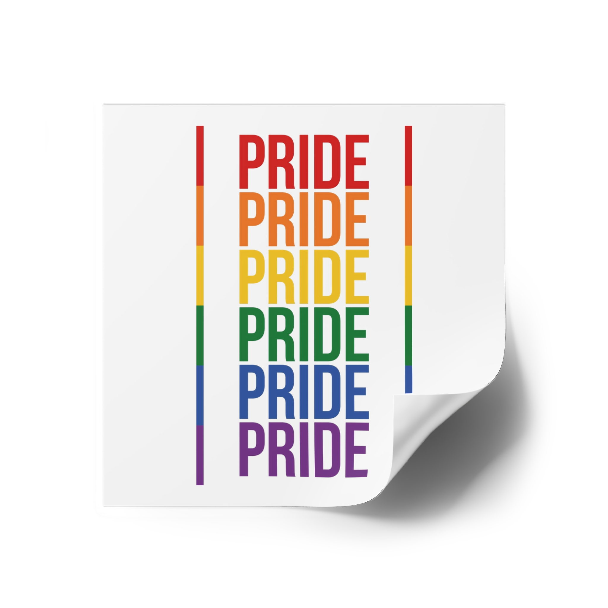Lgbt Pride Month June 2026 Lesbian Gay Bisexual Transgender Lgbtq Flag Rainbow Love Vector (1) Laminate Stickers Square - Image 26