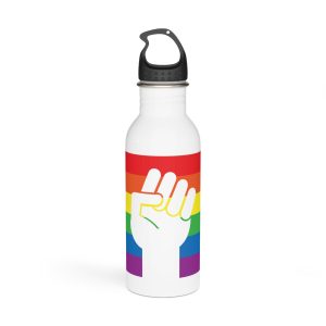 Lgbt Hand Flat Stainless Steel Water Bottle