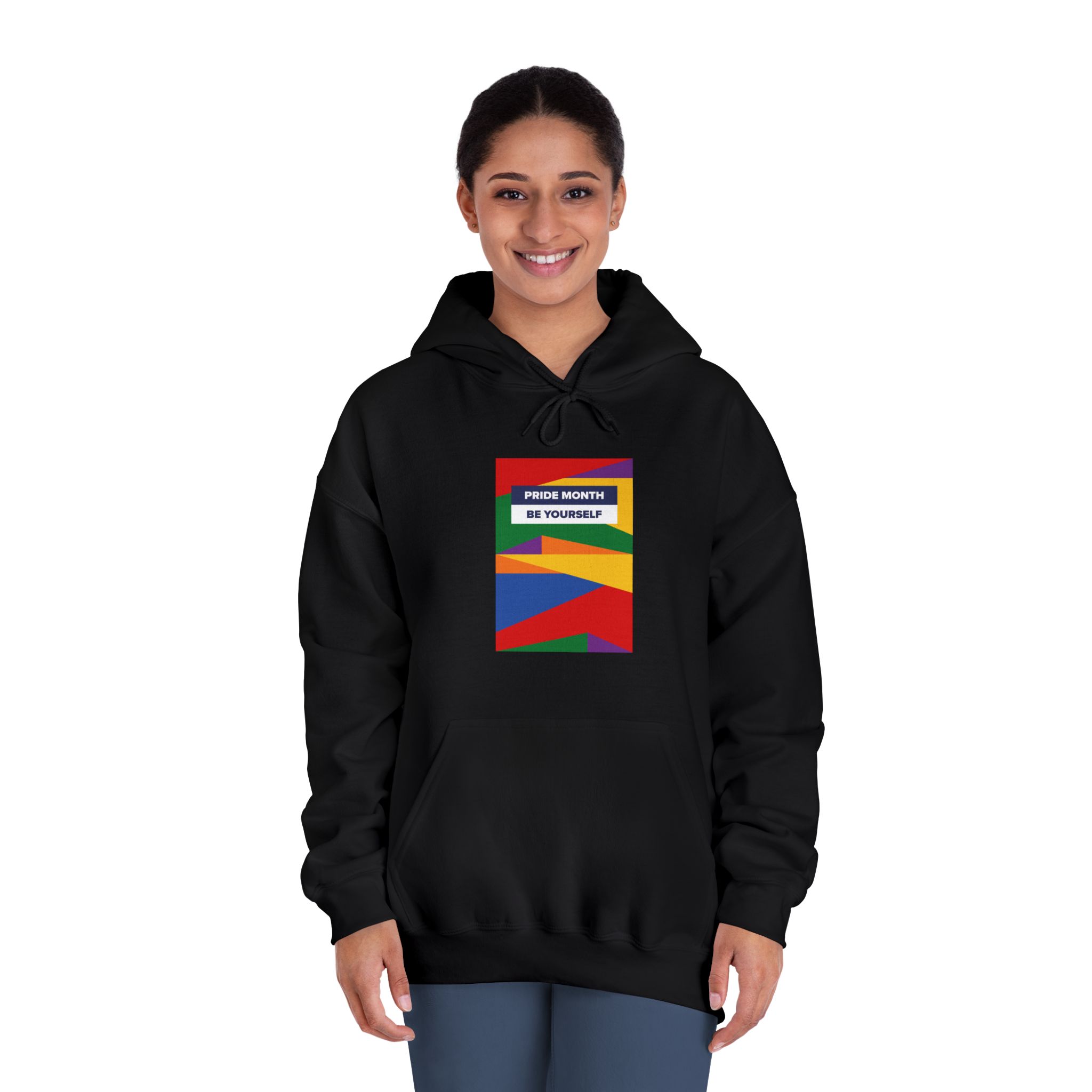Lgbt Pride Month June Lesbian Gay Bisexual Transgender Lgbtq Flag Rainbow Vector(2) Unisex Dryblend Hooded Sweatshirt - Image 12