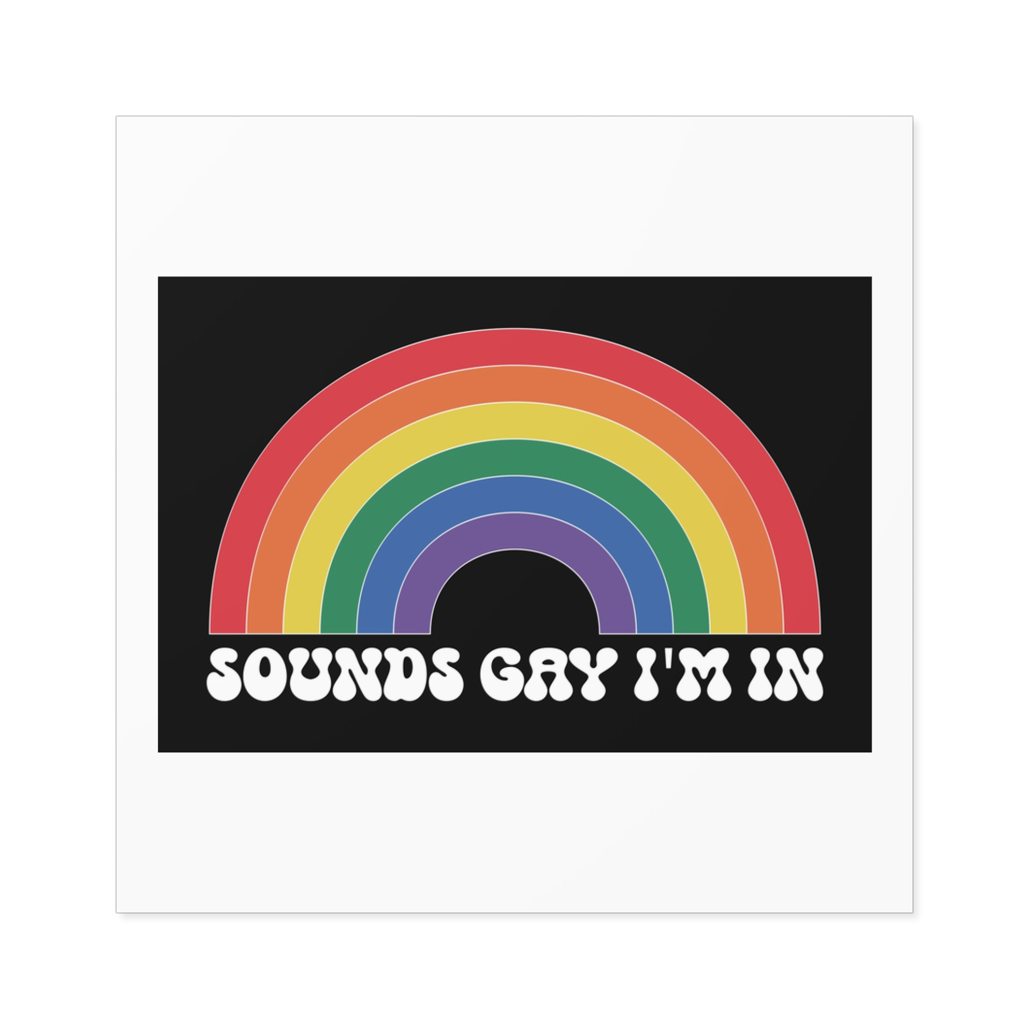 Pride Lgbtq Gay Typography Vector Tshirt Design(7) Laminate Stickers Square - Image 17