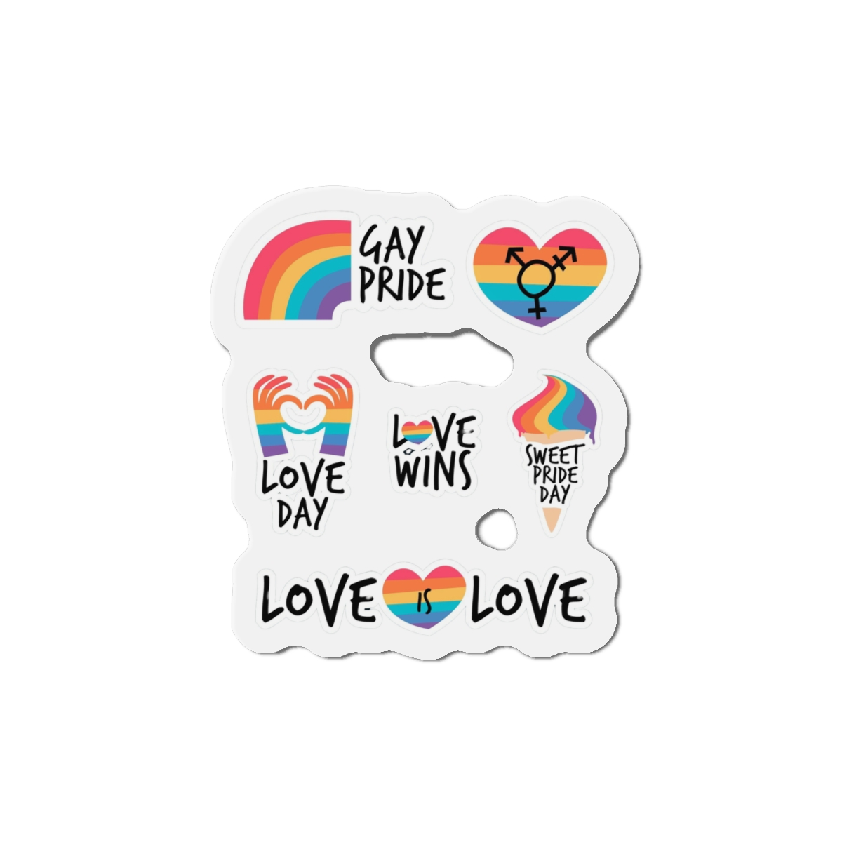 Pride Day Label Pack Theme Die Cut Magnets - Image 7