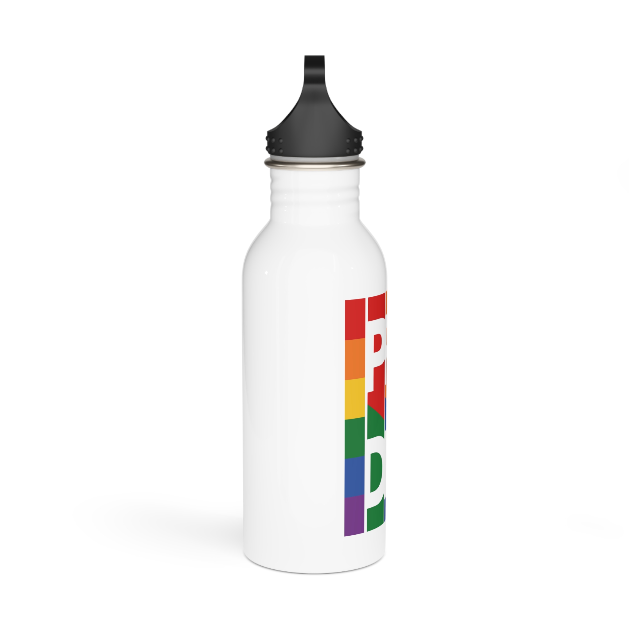 Lgbt Pride Month June 2026 Lesbian Gay Bisexual Transgender Lgbtq Flag Rainbow Love Vector1 Stainless Steel Water Bottle - Image 2