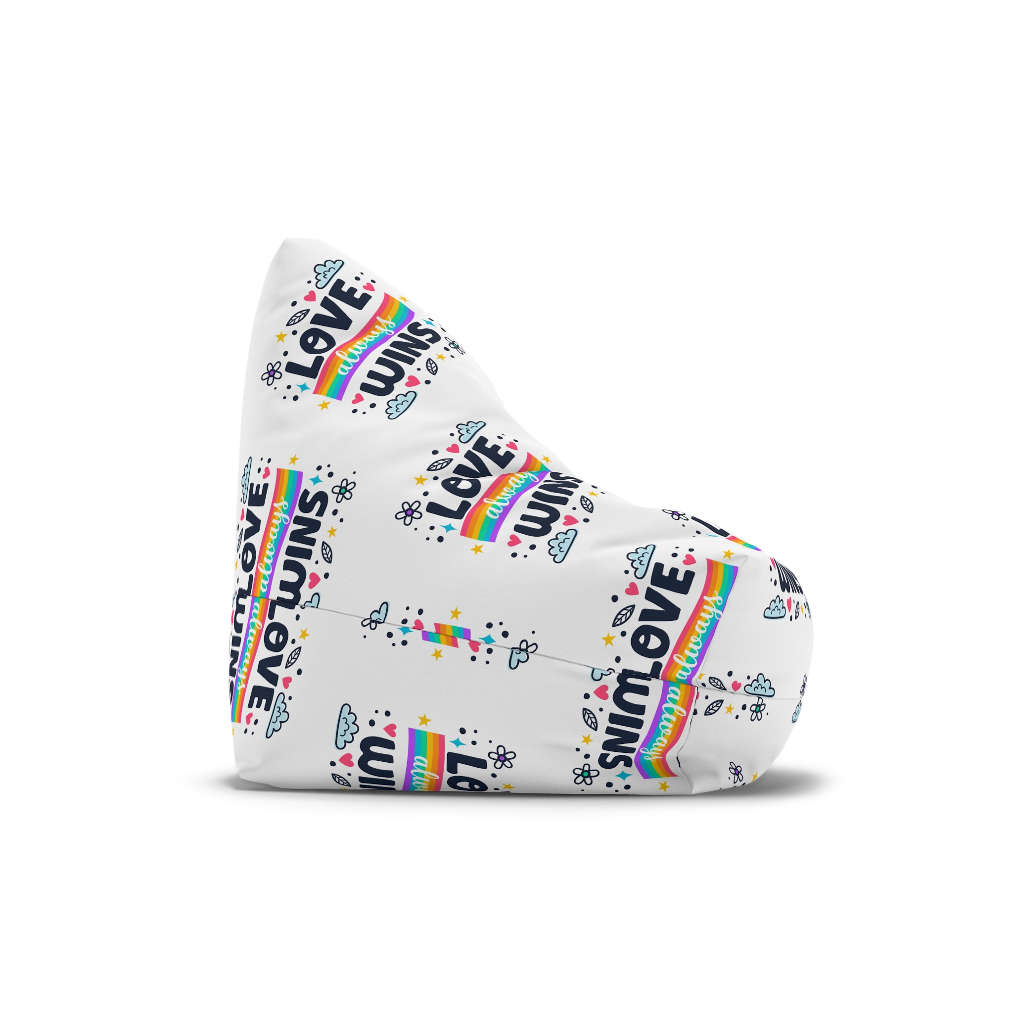 Pride Day Lettering Style Bean Bag Chair Cover - Image 3