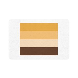 Bear Brotherhood Pride Flag Pet Food Mat 12x18