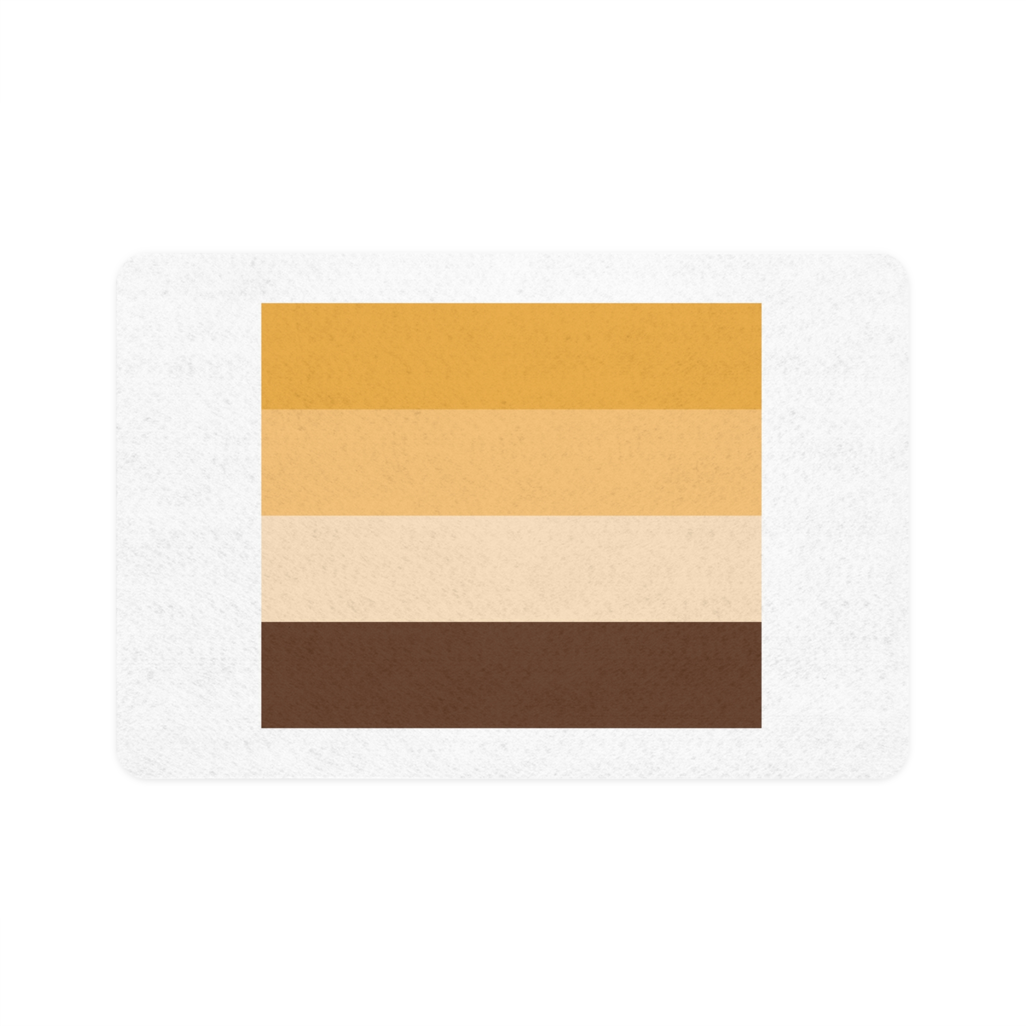 Bear Brotherhood Pride Flag Pet Food Mat 12x18