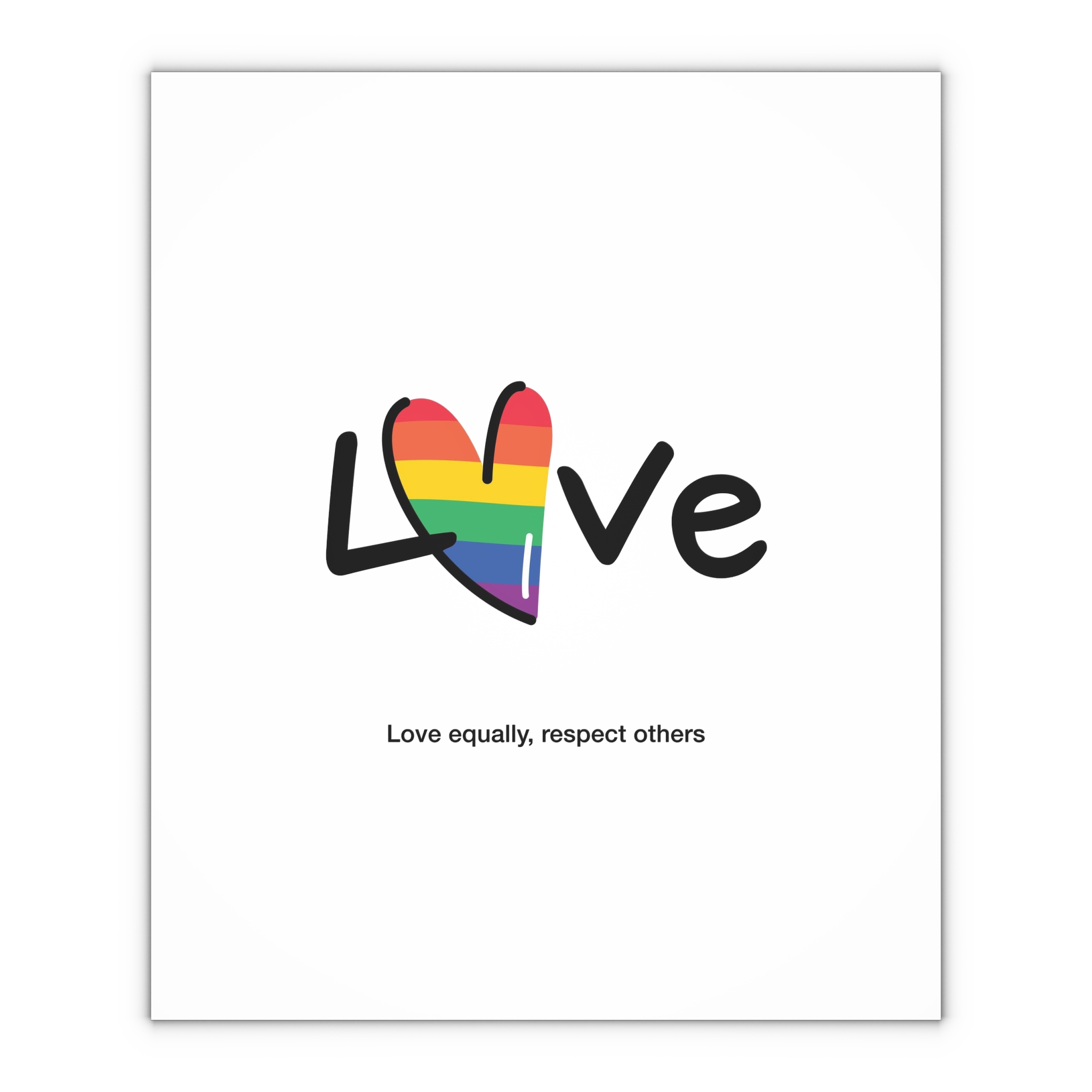 Love Letter Pride Rainbow Lettering Text Writing Pattern Freedom Love Heart Homo Colors Flag Parade(1) (1) Gift Wrapping Paper Sheets 1pc - Image 4