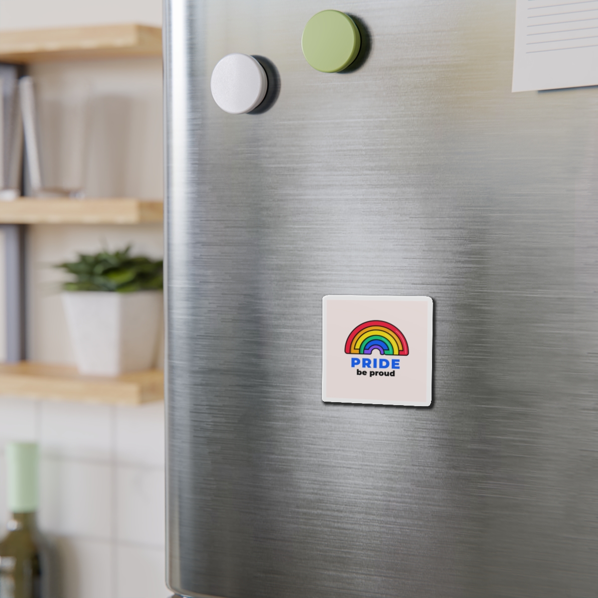 Flat Lgbt Pride Month Logo Template(1) Die Cut Magnets - Image 3
