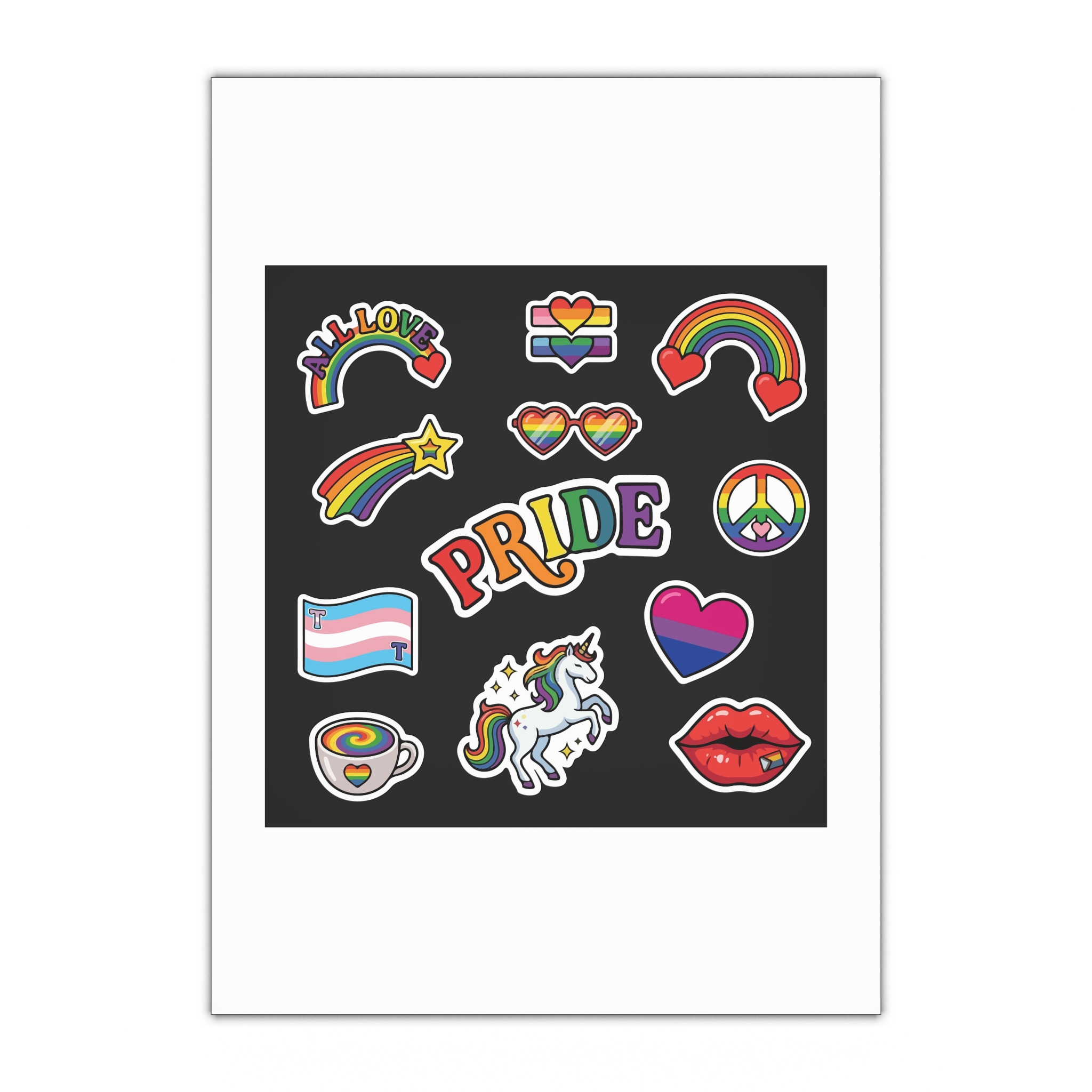 Lesbian Pride Design 17553F Gift Wrapping Paper Sheets 1pc