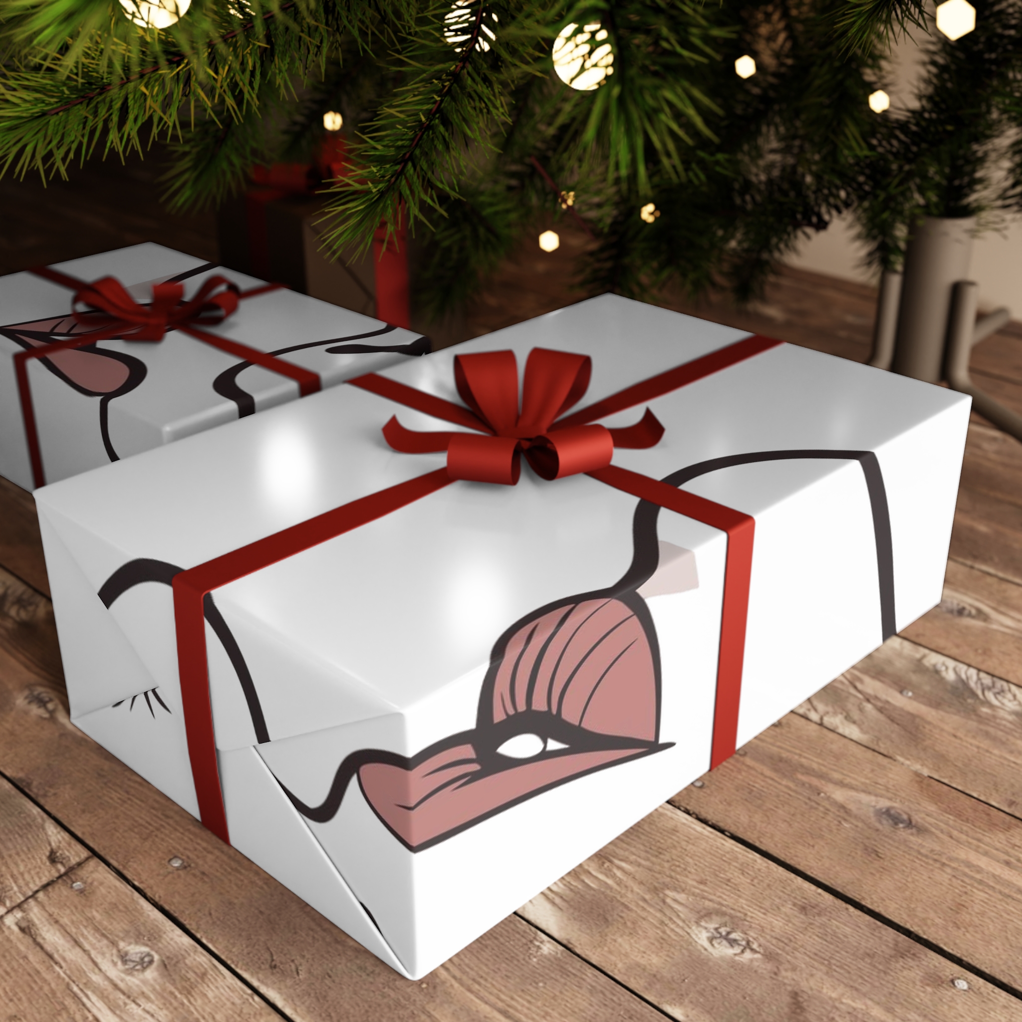 Perfect Lip Set Open Close Smooches (1) Gift Wrapping Paper Sheets 1pc - Image 6
